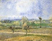 Camille Pissarro Rain scenery France oil painting artist